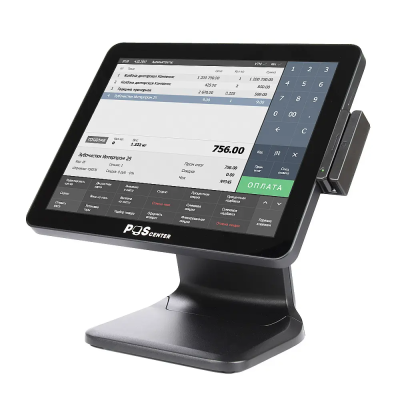 Сенсорный моноблок POSCenter POS101 Pro (15", PCAP, N100, RAM 4Gb, SSD M2 128Gb, MSR) без ОС